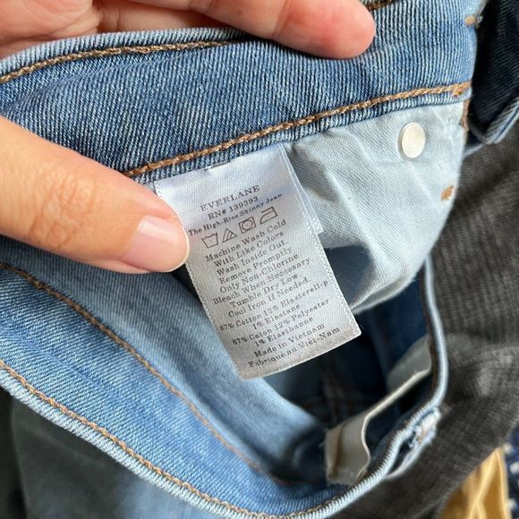 Everlane The High-Rise Skinny Jean Light Blue Wash Size 27 Regular Denim Pants - Picture 8 of 10